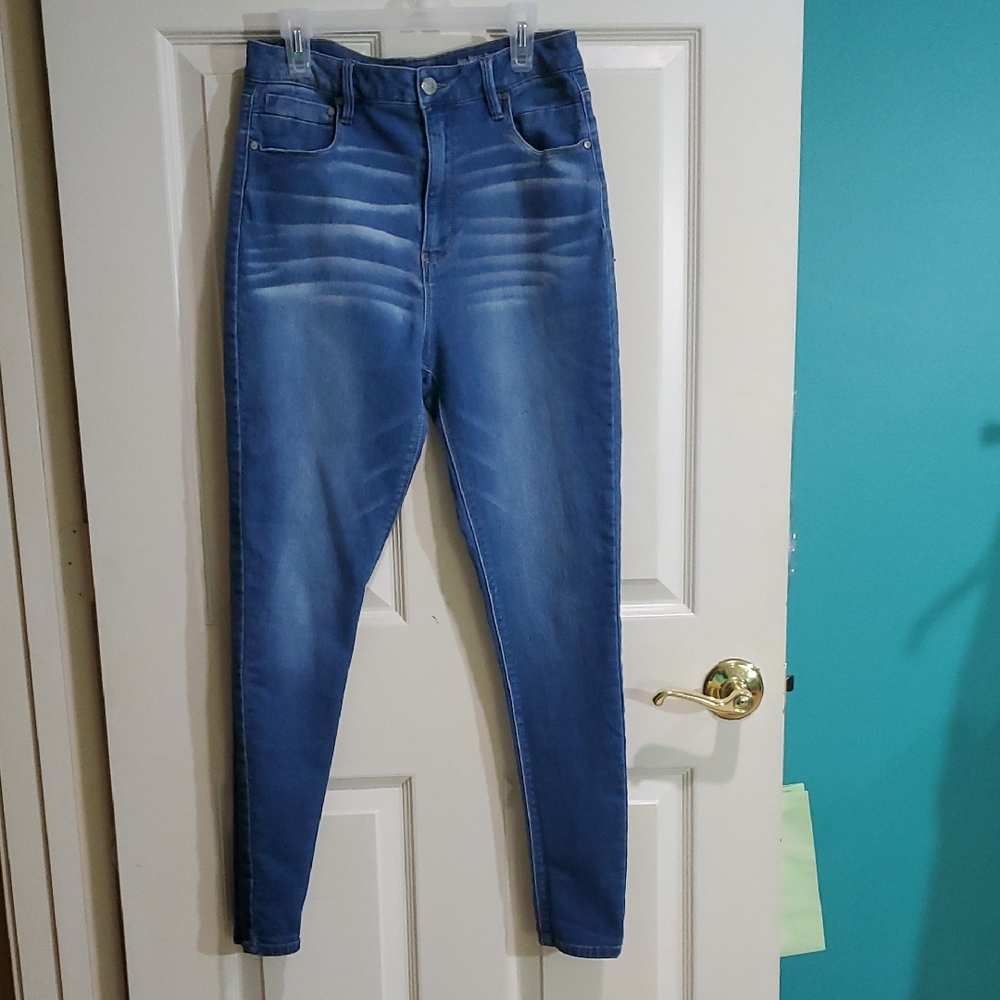 BlueSpice Distressed High Waist Skinny Jeans Junion Size 13